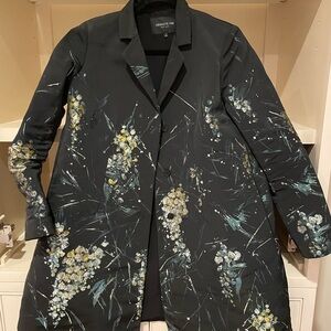 Lafayette 148 New York Guenever Print Faille Notch Collar Jacket, $1,298